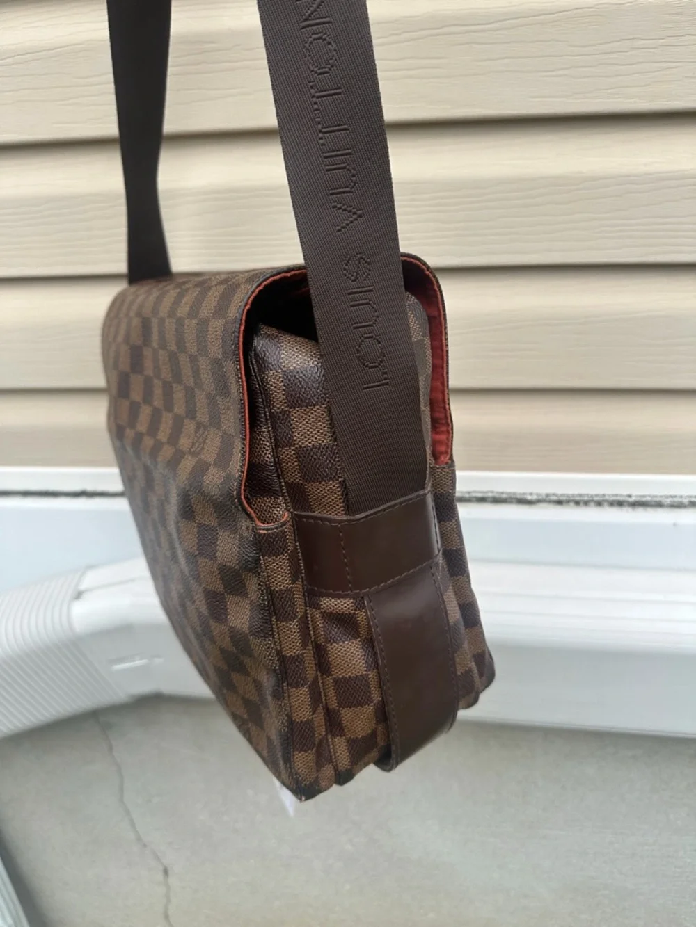 Pre-Love Louis Vuitton Damier Brown Checkered Men’s Crossbody Bag
