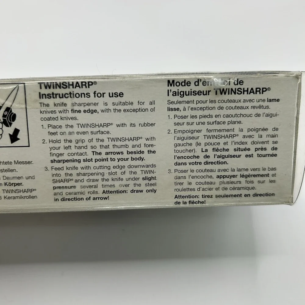J. A. Henckels WÜSTOFF Twinsharp Pull-Through Knife Sharpener New Opened Box