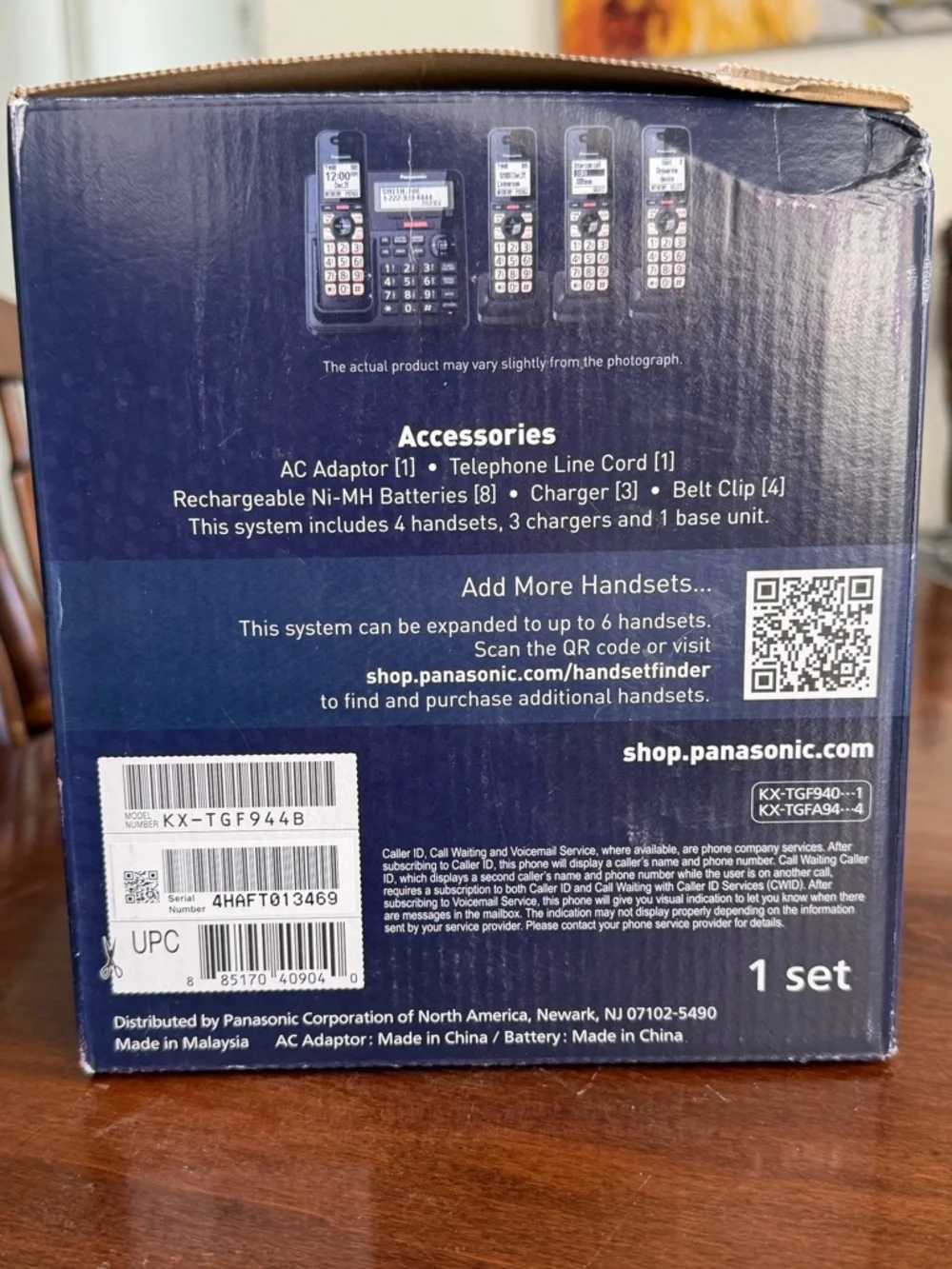 Panasonic Cordless Phone with Advanced Call Block / One-Ring Scam Alert / 2-Way