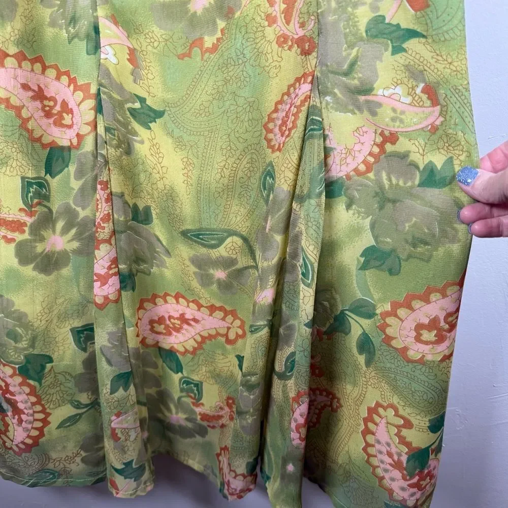 green paisley