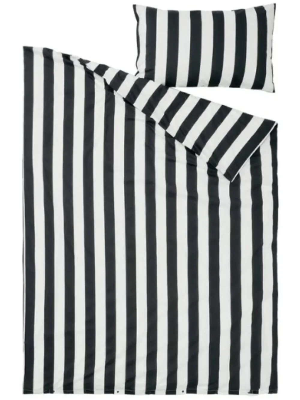 SLÅNHÖSTMAL 605.752.74/60575274 Duvet cover and pillowcase(s), black/white