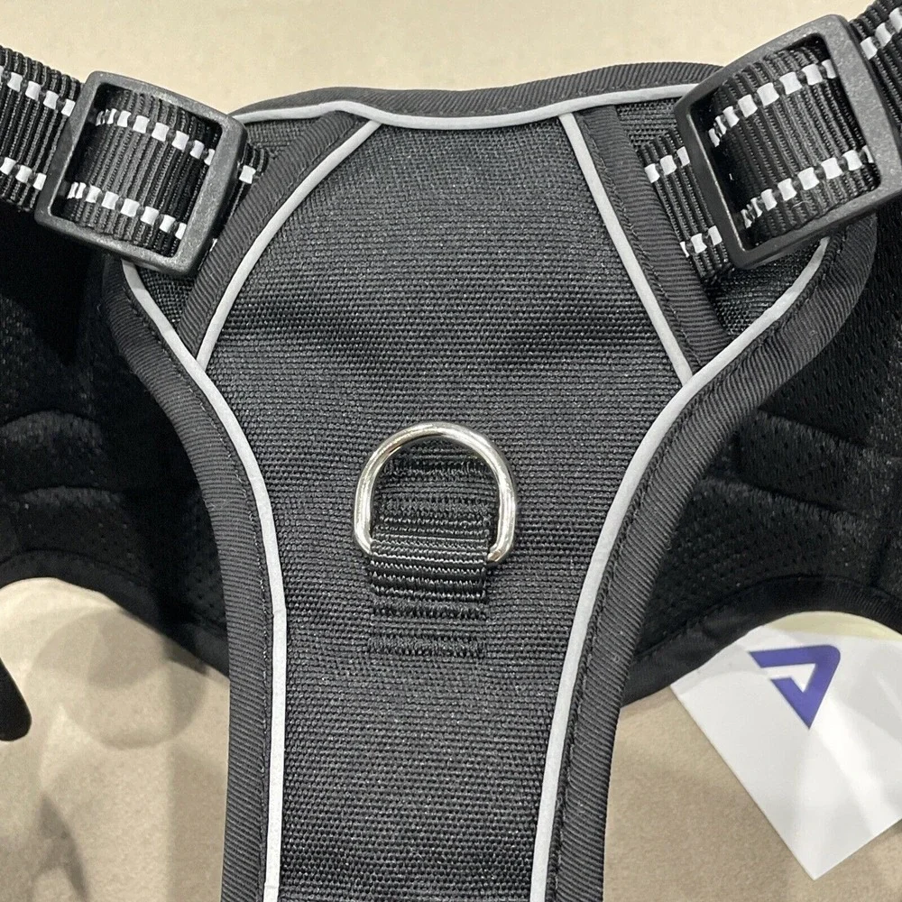 PINA Harness Large Dogs No Pull‎ Harness w/ Adjustable Padded Black No Choke