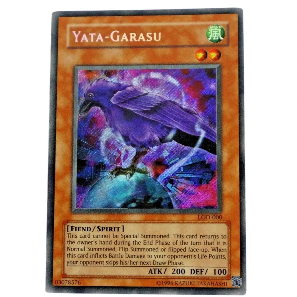 Yugioh Yata Garasu LOD-000 Secret Rare Holo Bleed Konami 2003 1st Edition NM