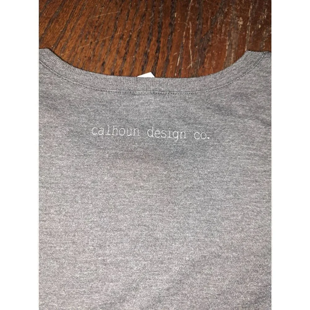 Small Bella Canvas Flowy Collection Short Sleeve Cheers Crop Top Grey and Silver