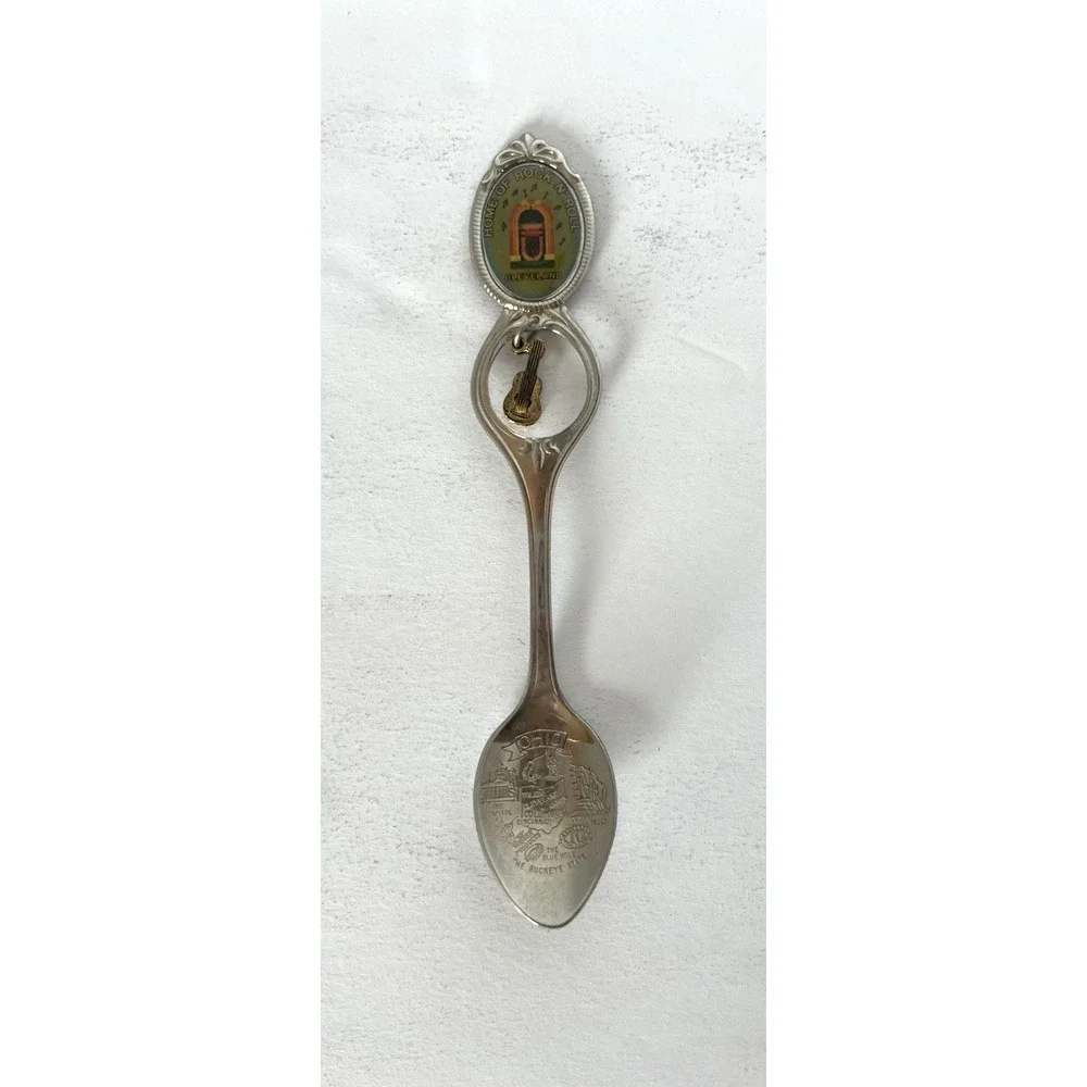 Rock & Roll Hall‎ of Fame Collectible Souvenir Spoon Cleveland Ohio Dangle Charm