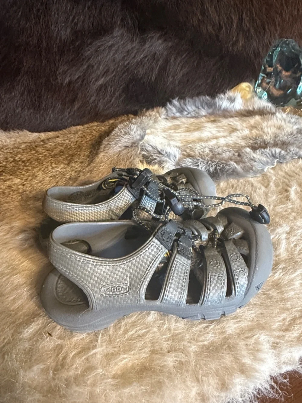 Keen comfortable grey