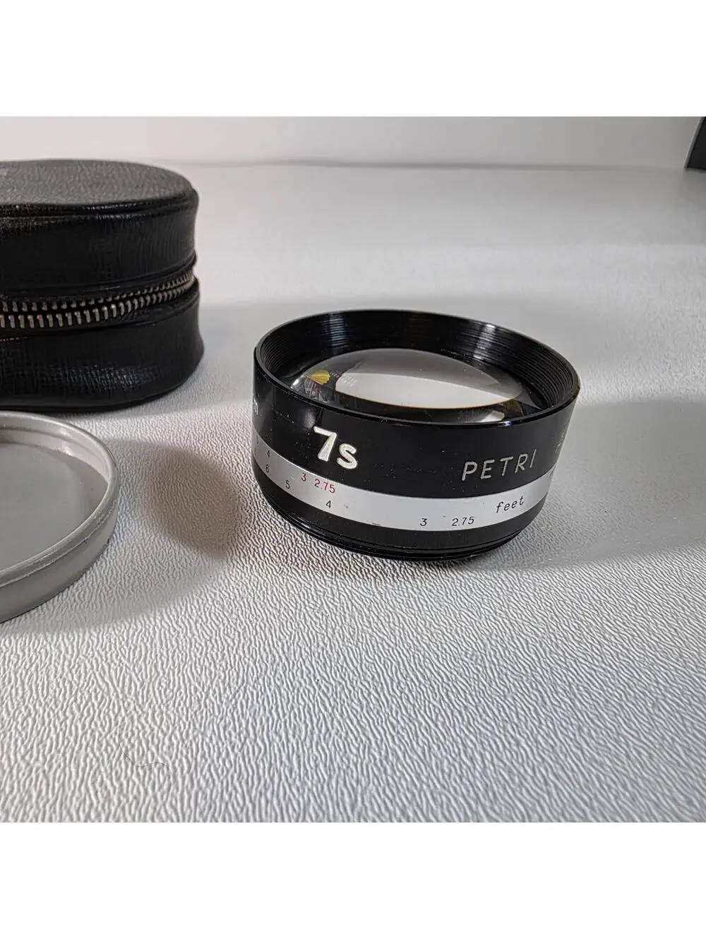 Wide Angle and Telephoto Auxiliary Lenses for Petri 7S Camera