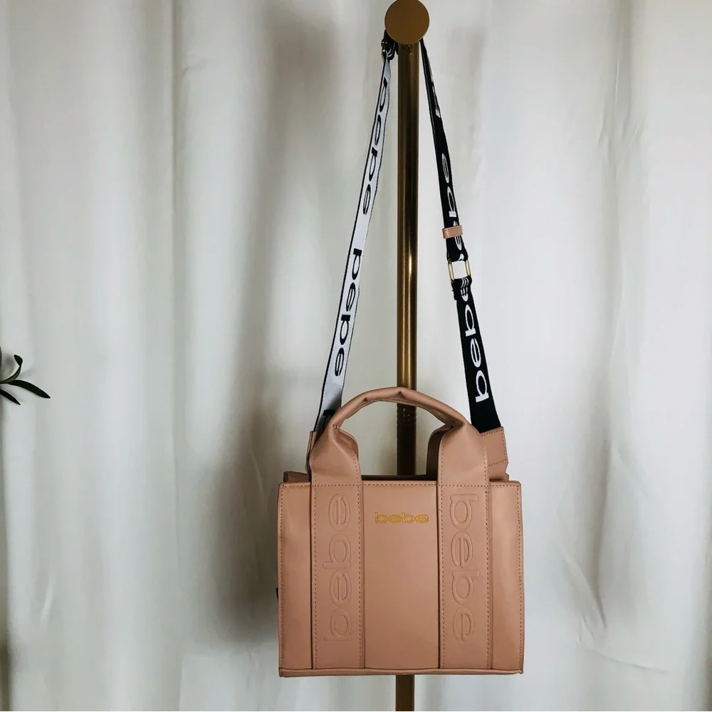 bebe structured satchel