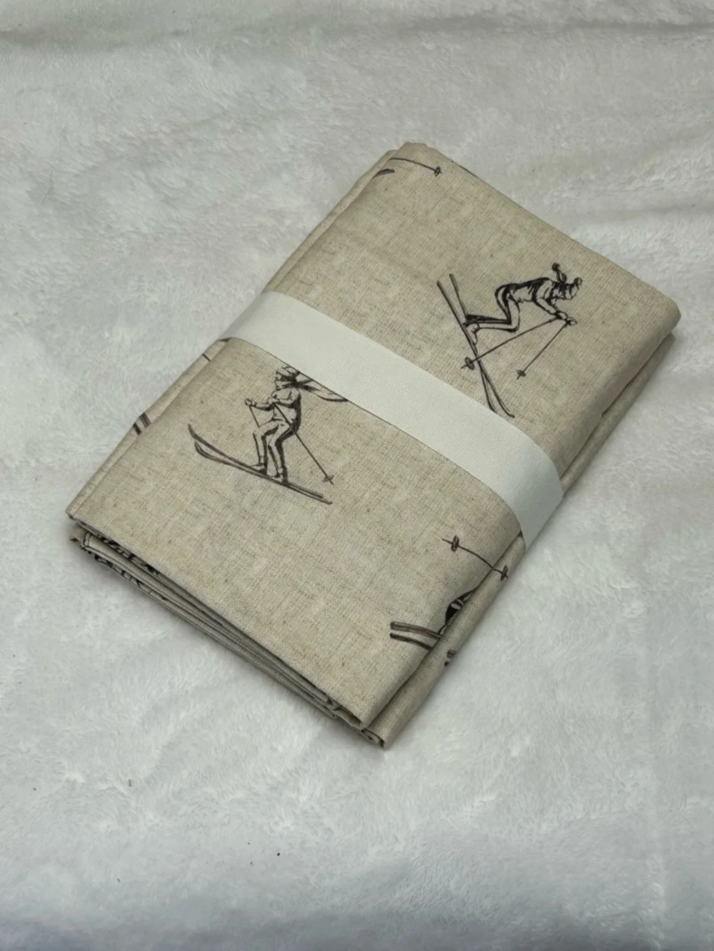 2 Pottery Barn Ski Run King Size Pillowcases Set Tan Brown 20