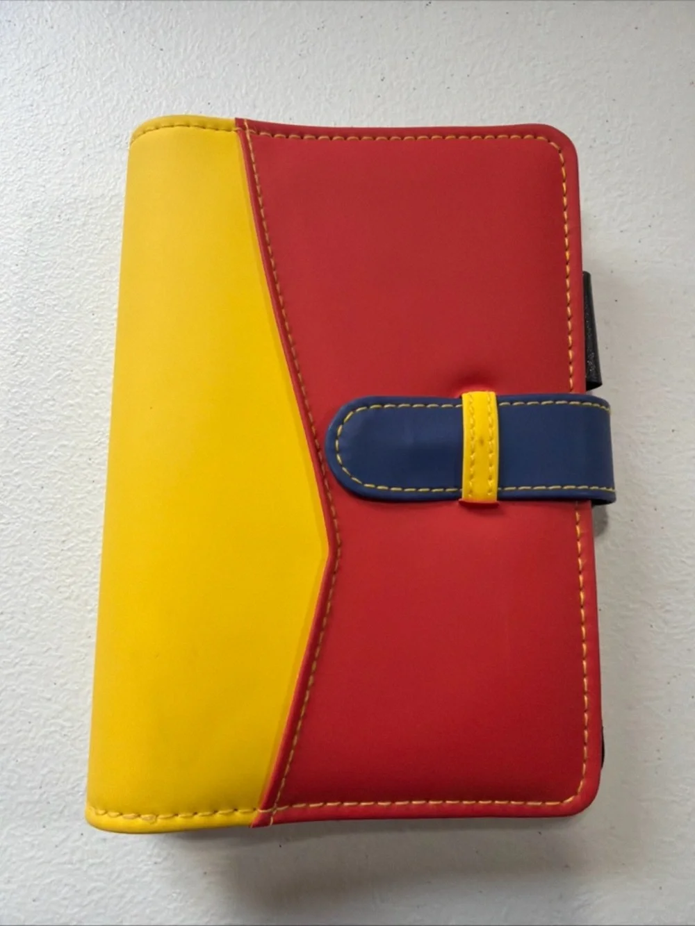 German Day Timer Planner Multi Color Organizer Binder With Id Slot & Pen Holder