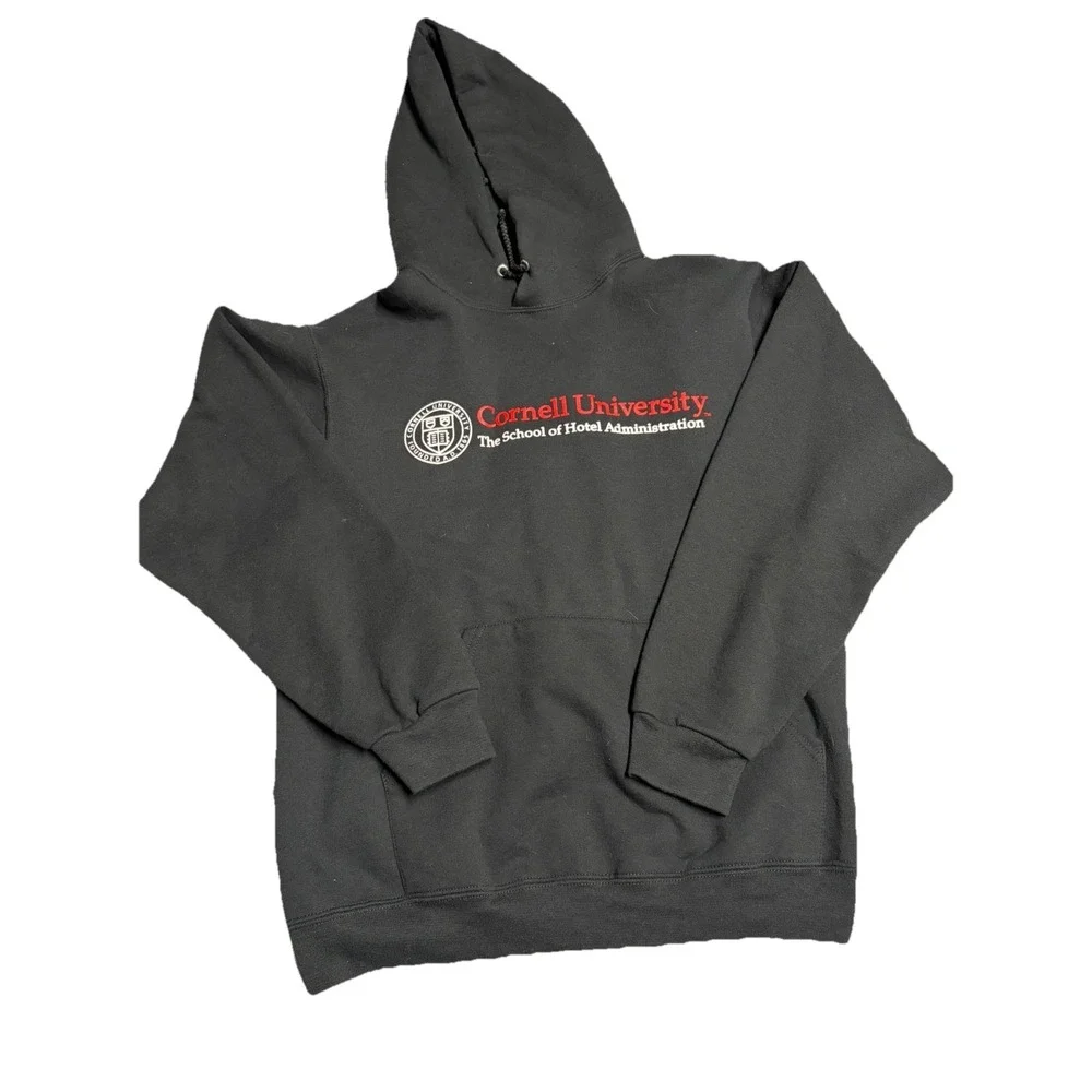 Cornell University Hoodie Black Mens Medium‎ School of Hotel Administration
