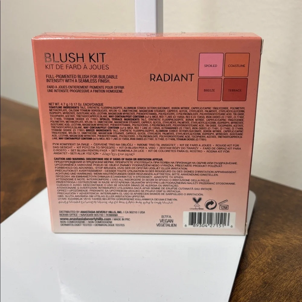 🔥 Anastasia Beverly Hills Radiant Blush Kit NEW IN BOX