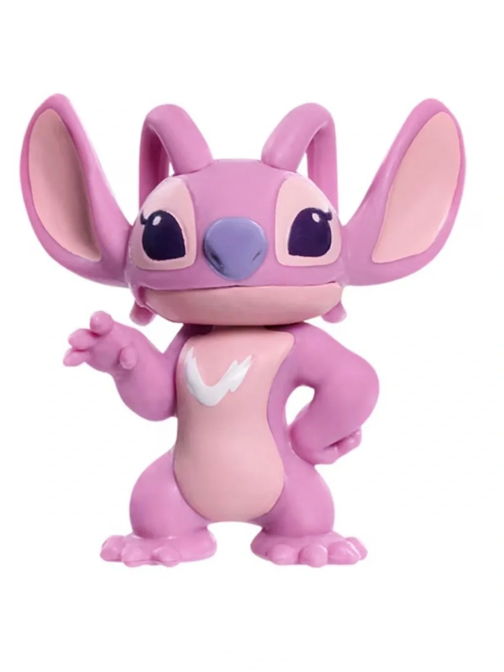 Disney Stitch & Angel Small Pet Toy Figures – Blue, Pink lot of 5