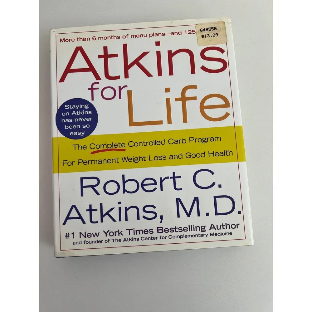 Atkins for Life Robert C Atkins MD Hardcover Diet Weight Loss‎ Book 0312315228