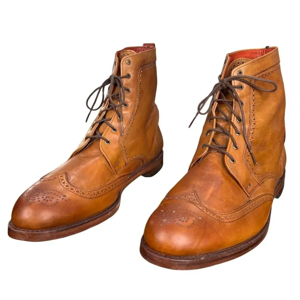 Allen Edmonds Men’s Dalton Brown Wingtip Chukka Boot Size US 14 3 E