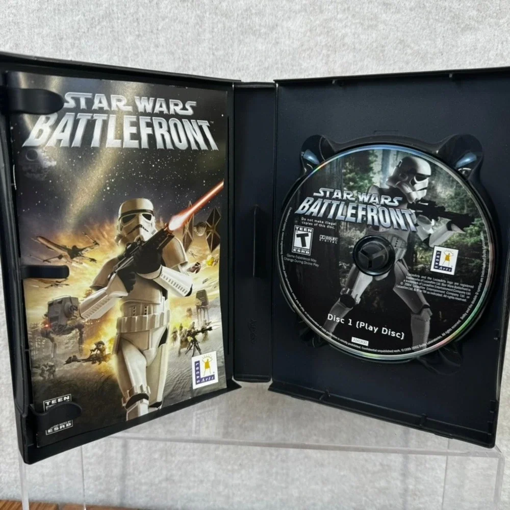 Star Wars Battlefront PC CD-ROM 2004 3 Discs CLEAN Video Game