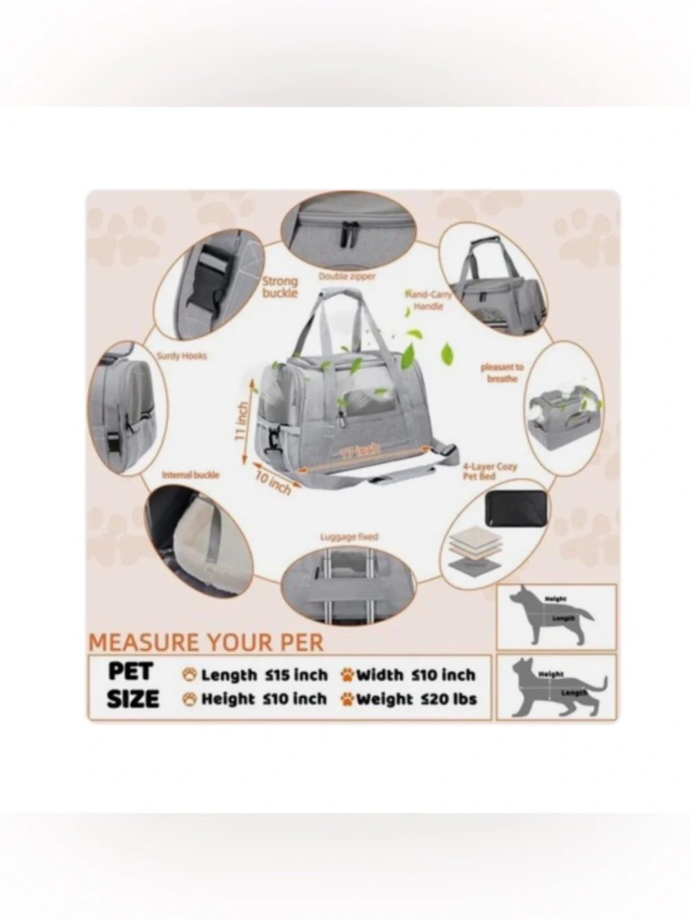 Pet Carrier Bag pet carrier