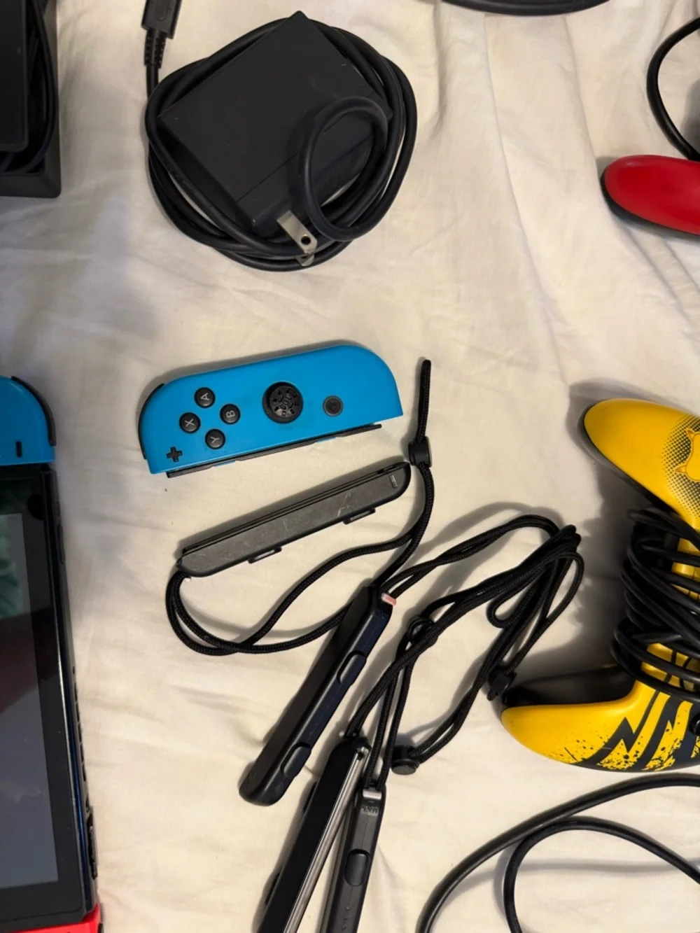 Nintendo Switch Console with Neon Joy-Cons + Accessories - Red/Blue/Yellow