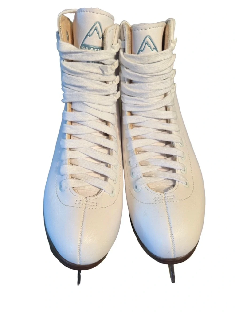 Glacier by Jackson 120 NWOT Sz 3 White Youths Figure Ice Skates (SH336)