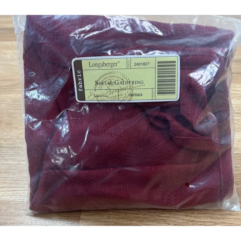Longaberger Fabric Liner for Social Gathering Basket in Paprika 2401827 NEW‎