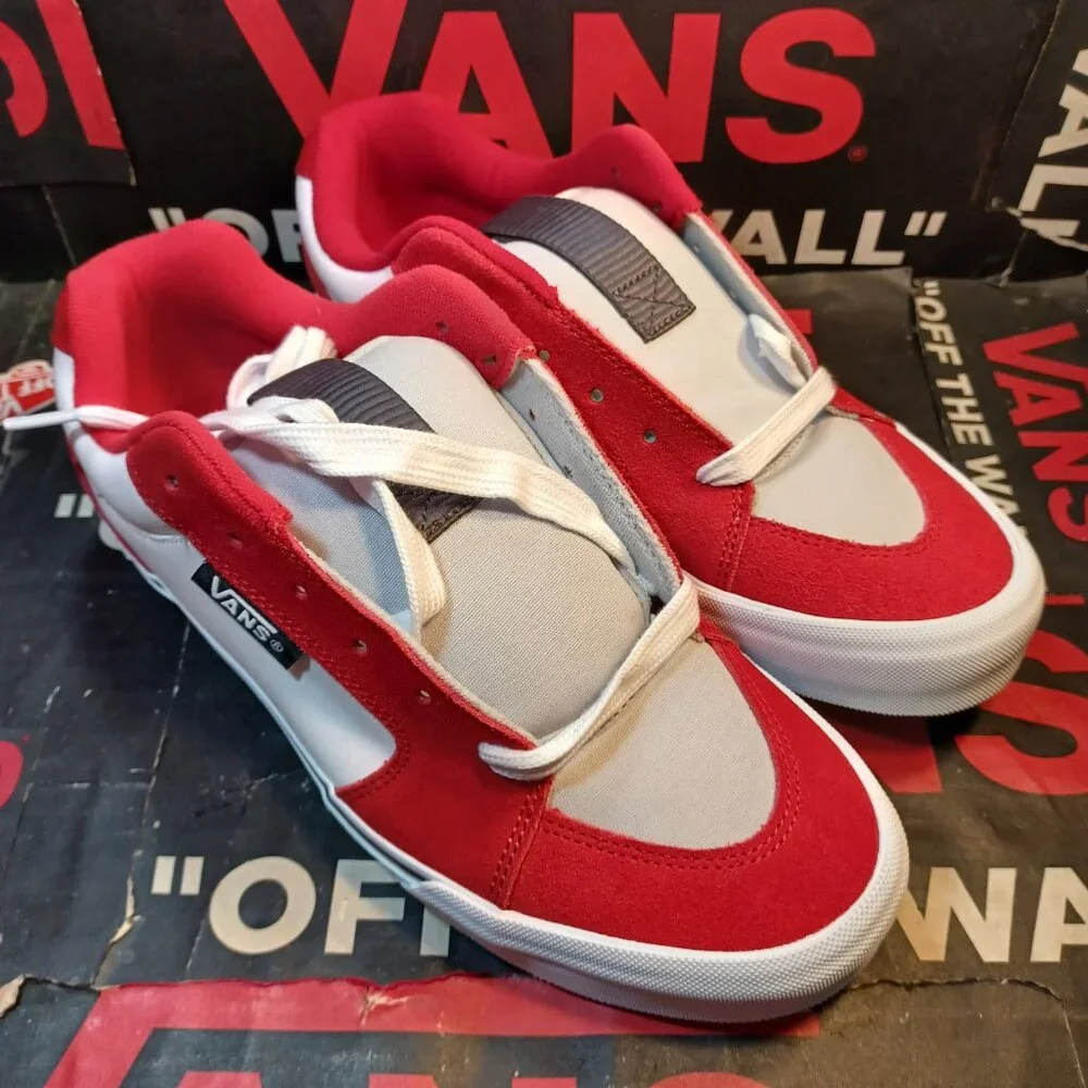 Vans Men's U.S. 11.5 Chukka Push LS Racing Red/White VN000CZW6RT