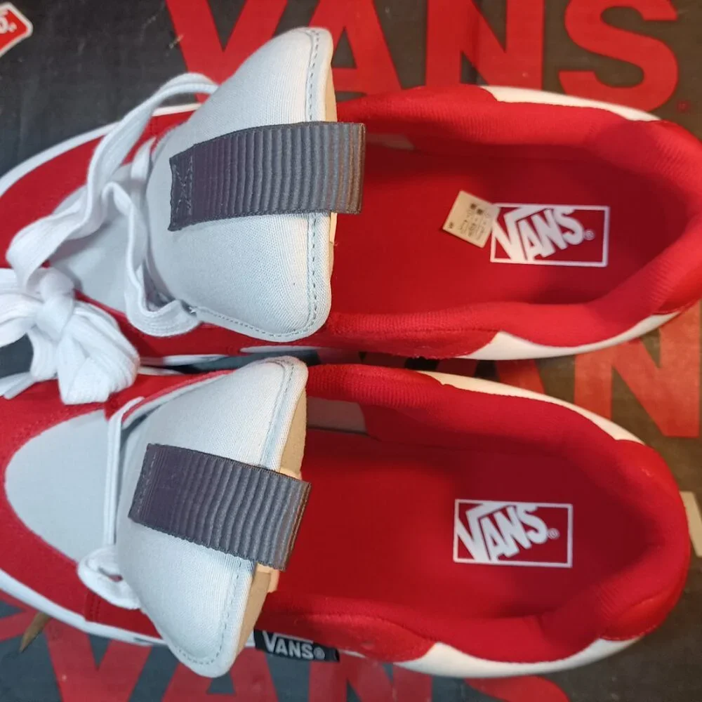 Vans Men's U.S. 11.5 Chukka Push LS Racing Red/White VN000CZW6RT