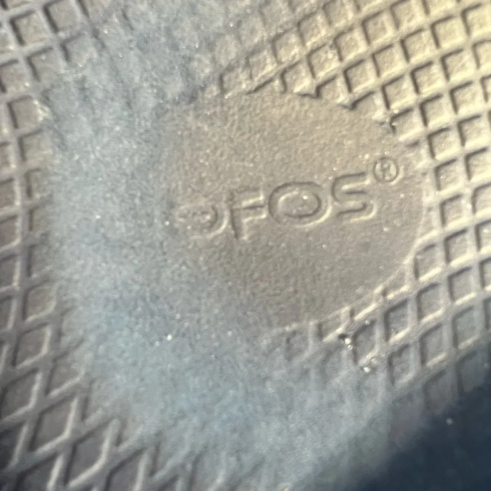 OOFOS blue sandals