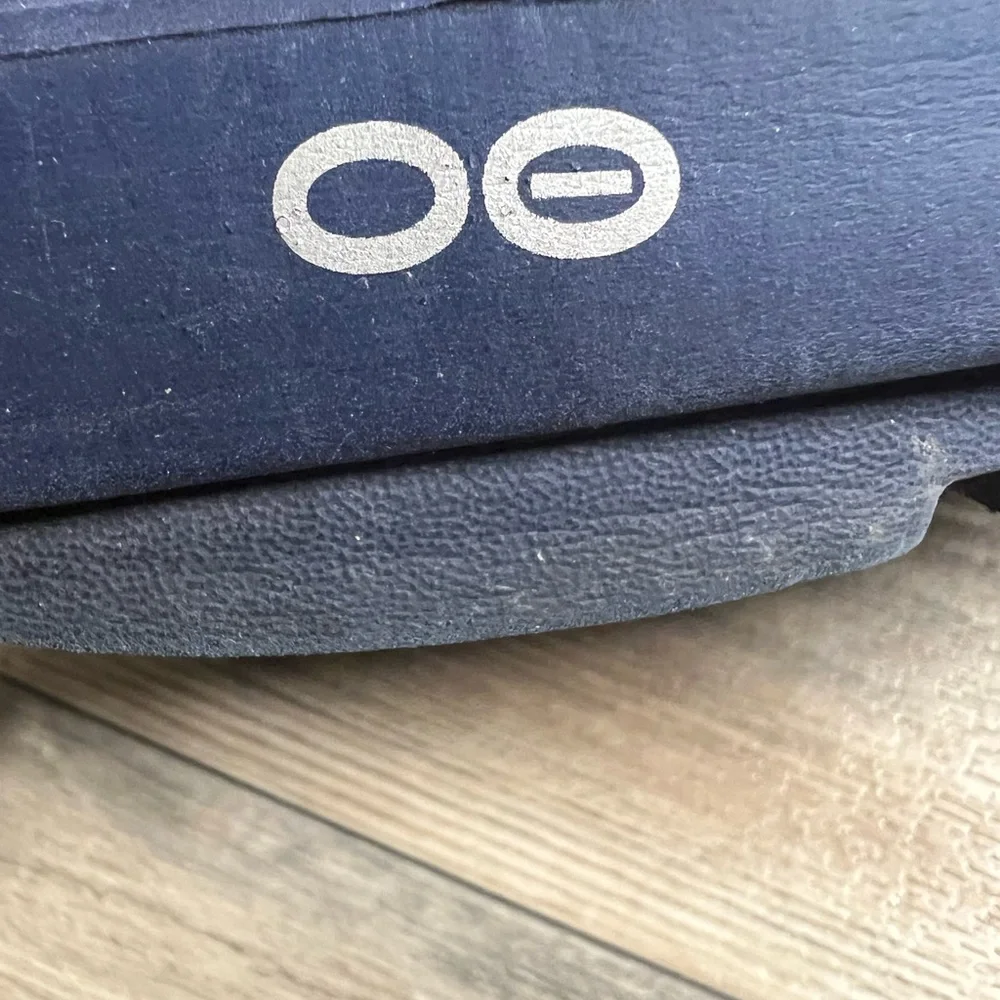 OOFOS blue sandals