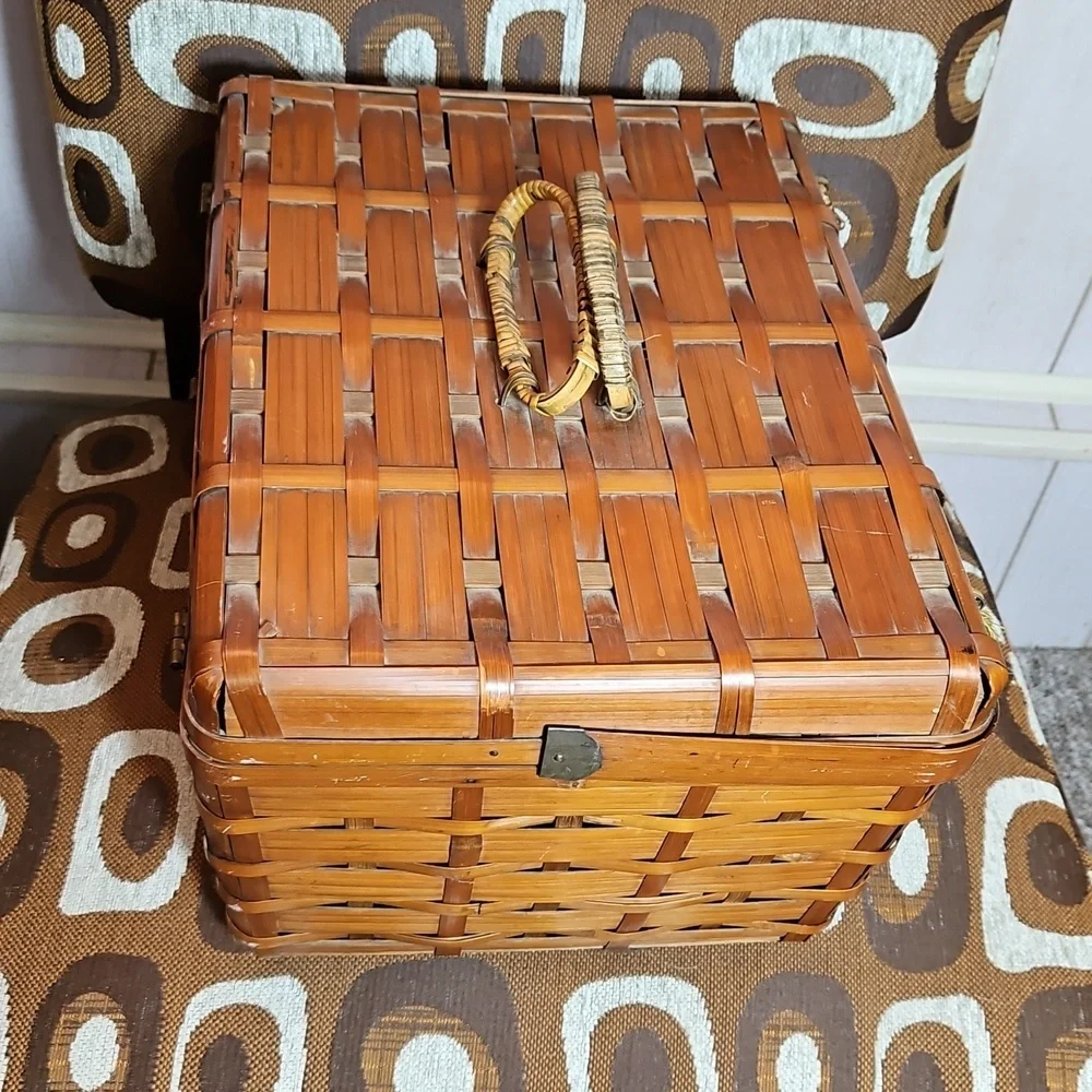 Vintage antique bamboo
