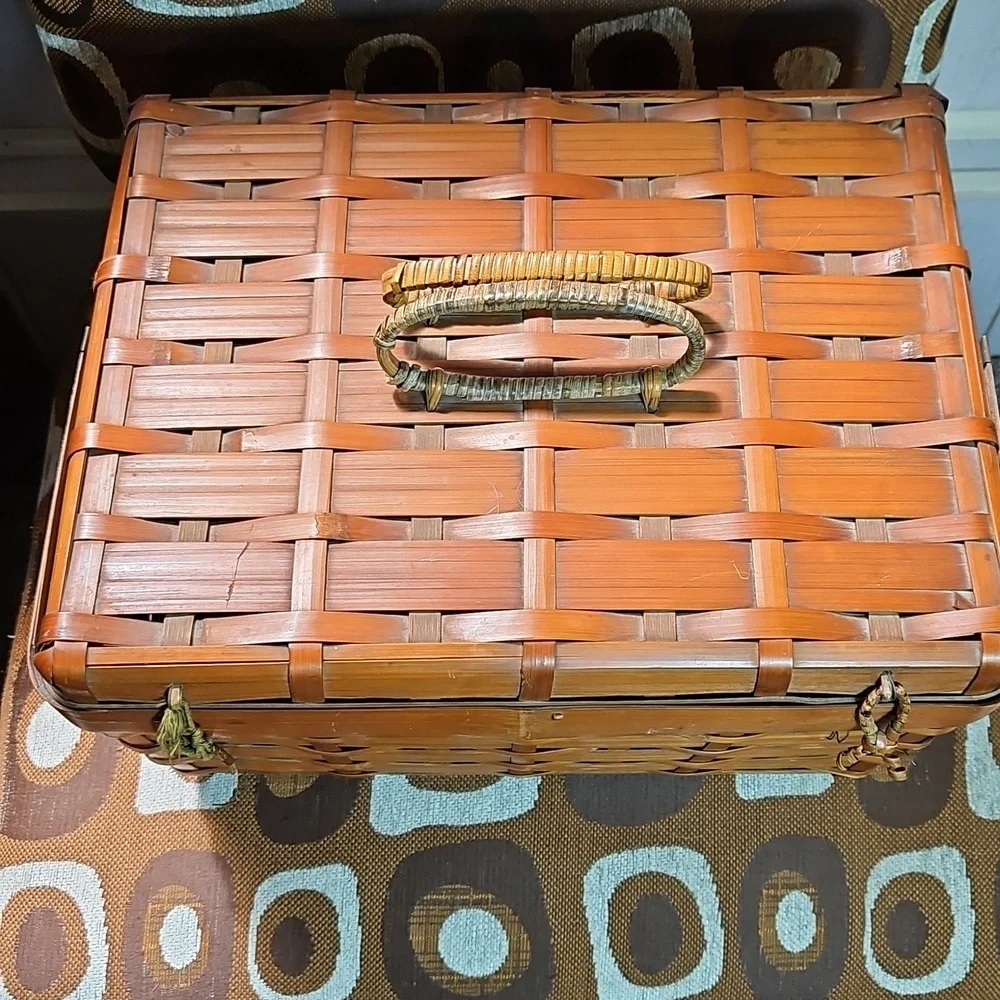 Vintage antique bamboo