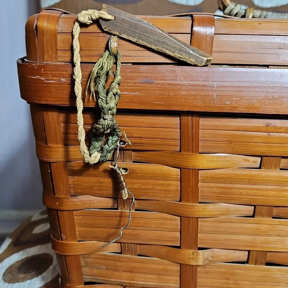 Vintage antique bamboo