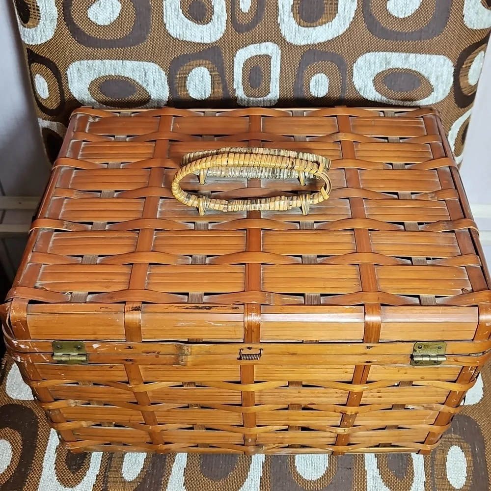 Vintage antique bamboo