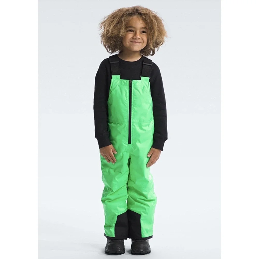 NWT The North Face Kid's Size 4 Freedom Insulated Bib CHLOROPHYLL GREEN Snowsuit