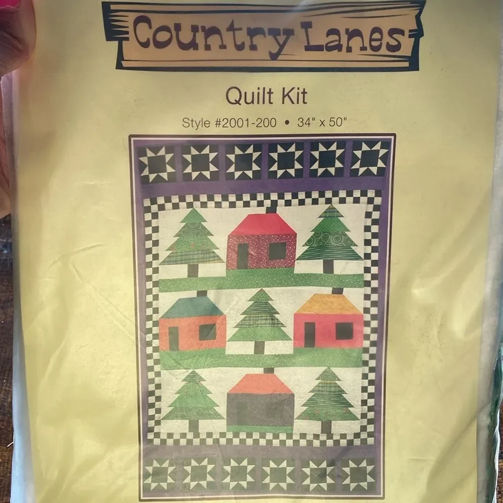 Vintage Avlyn Country Lanes Quilt Kit Country Lanes #2001-200 34