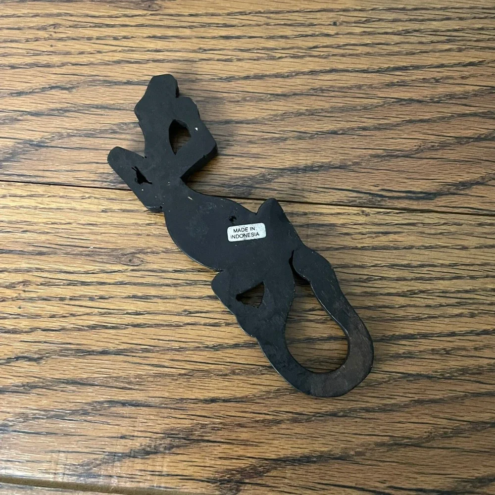 Hand Carved Wooden Elephant Wall Hook 6
