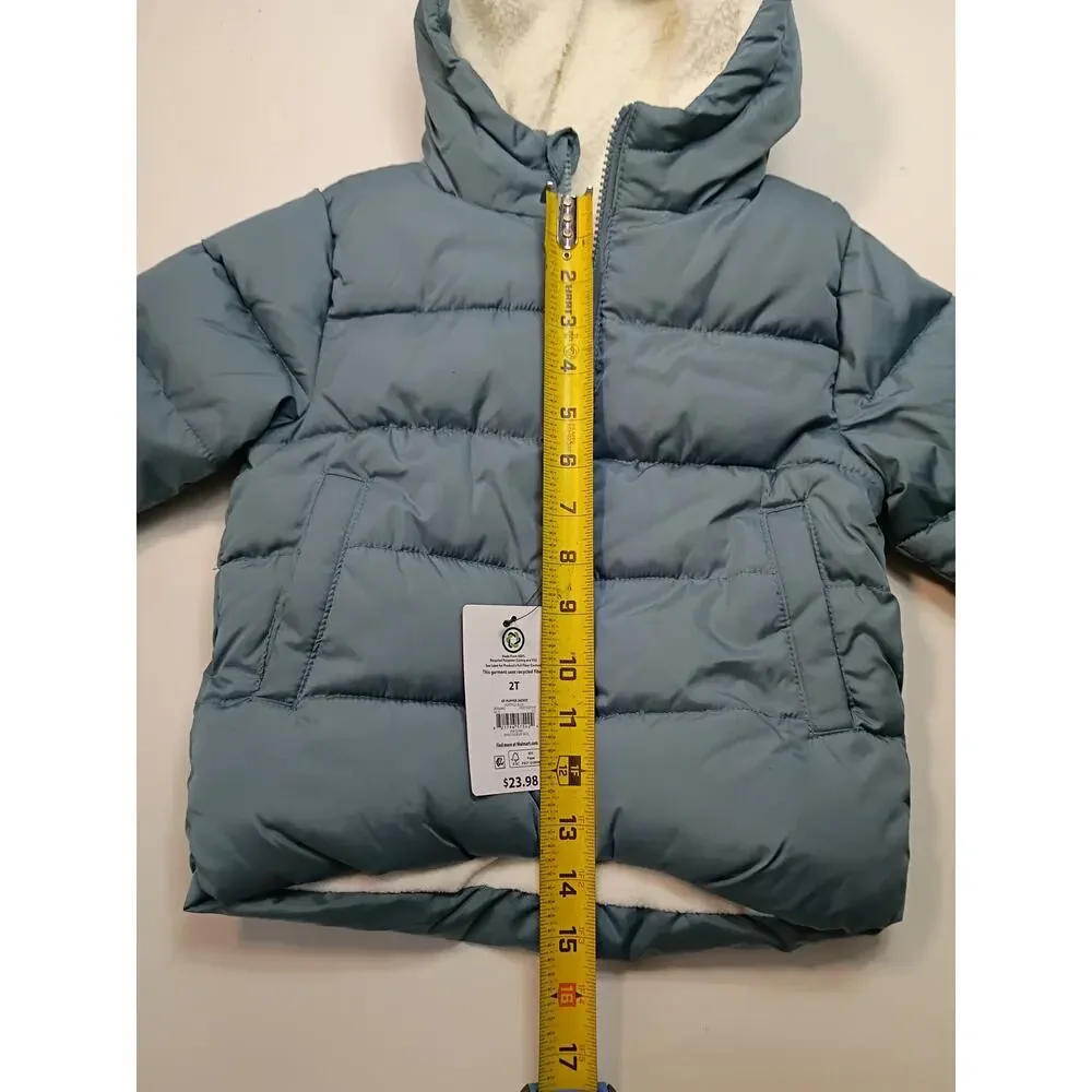 Ozark Trail Toddler Blue Puffer Jacket - Size 2T - NWT