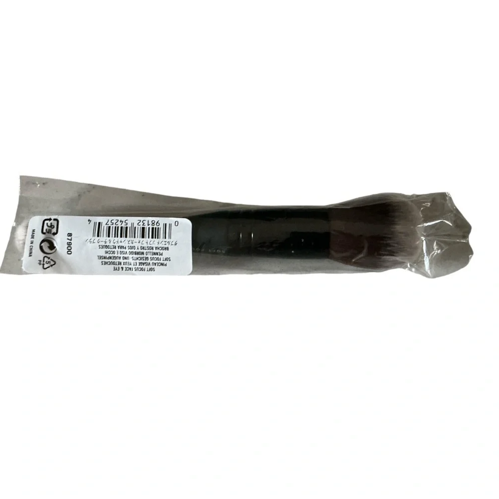 Bareminerals double ended soft focus face and eye brush #87900 new