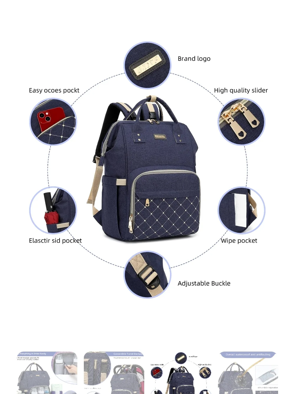 N/A spacious navy