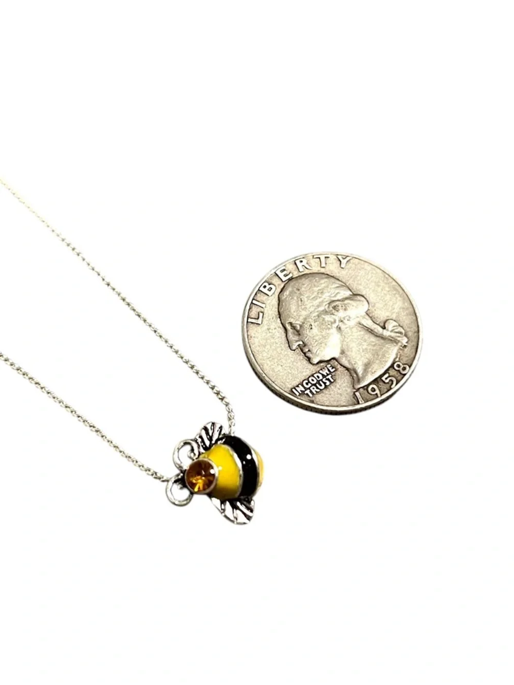 Avon Bee Bug Sliding Necklace – Minimal with a Sweet Sparkle