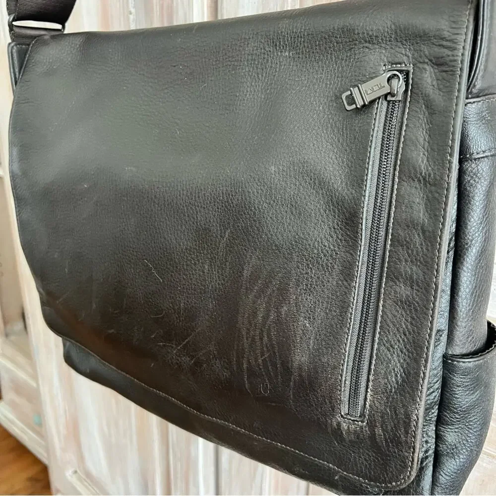 Tumi leather crossbody