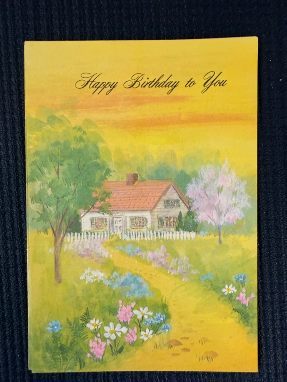 Vintage lot scenic greeting