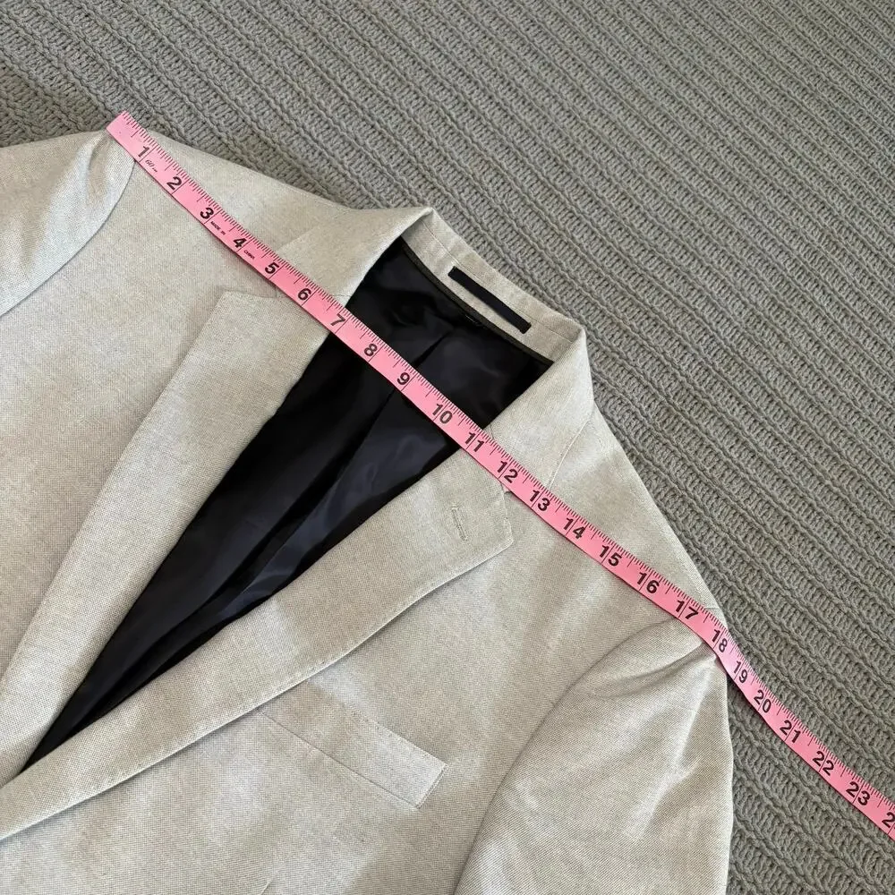 J. Crew Ludlow Suit Jacket Men’s Size 38R Carpini Made In Italy Gray Business
