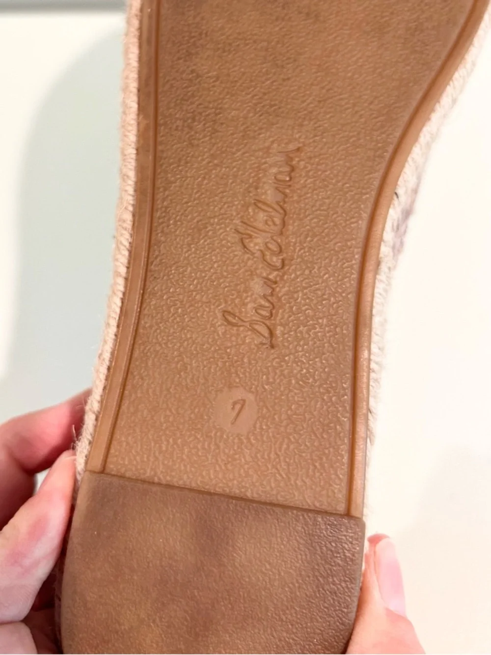 Sam Edelman Snakeskin Espadrille Flats Slip On Jute Coastal Summer 7