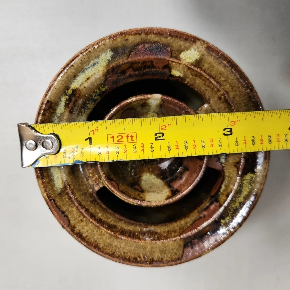 Apex Pottery Stoneware Brutalist Egg Seperator