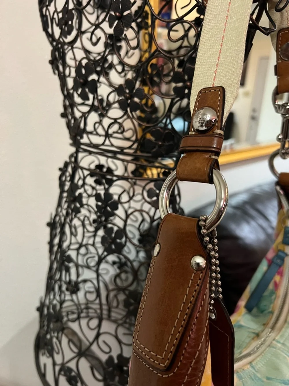 Coach multicolor scribble