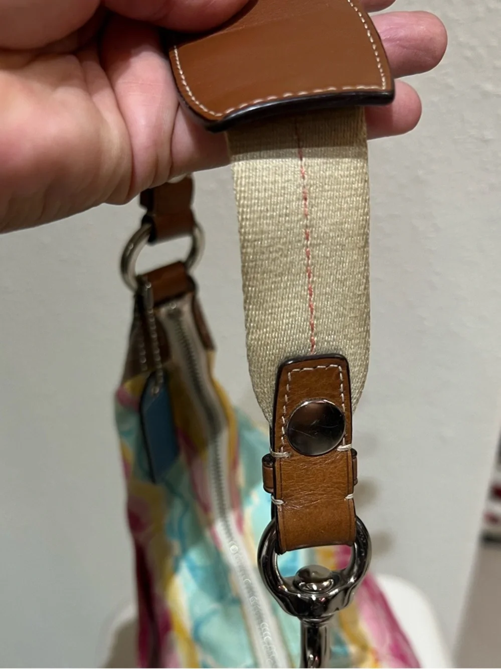 Coach multicolor scribble
