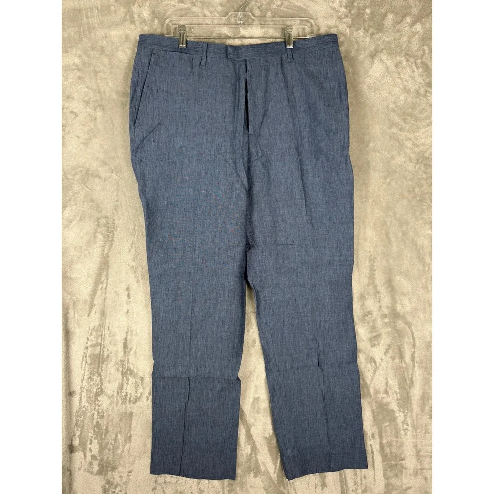 Banana‎ Republic Slim Fit 35x32 Blue Chino Dress Pants Men's Casual Business