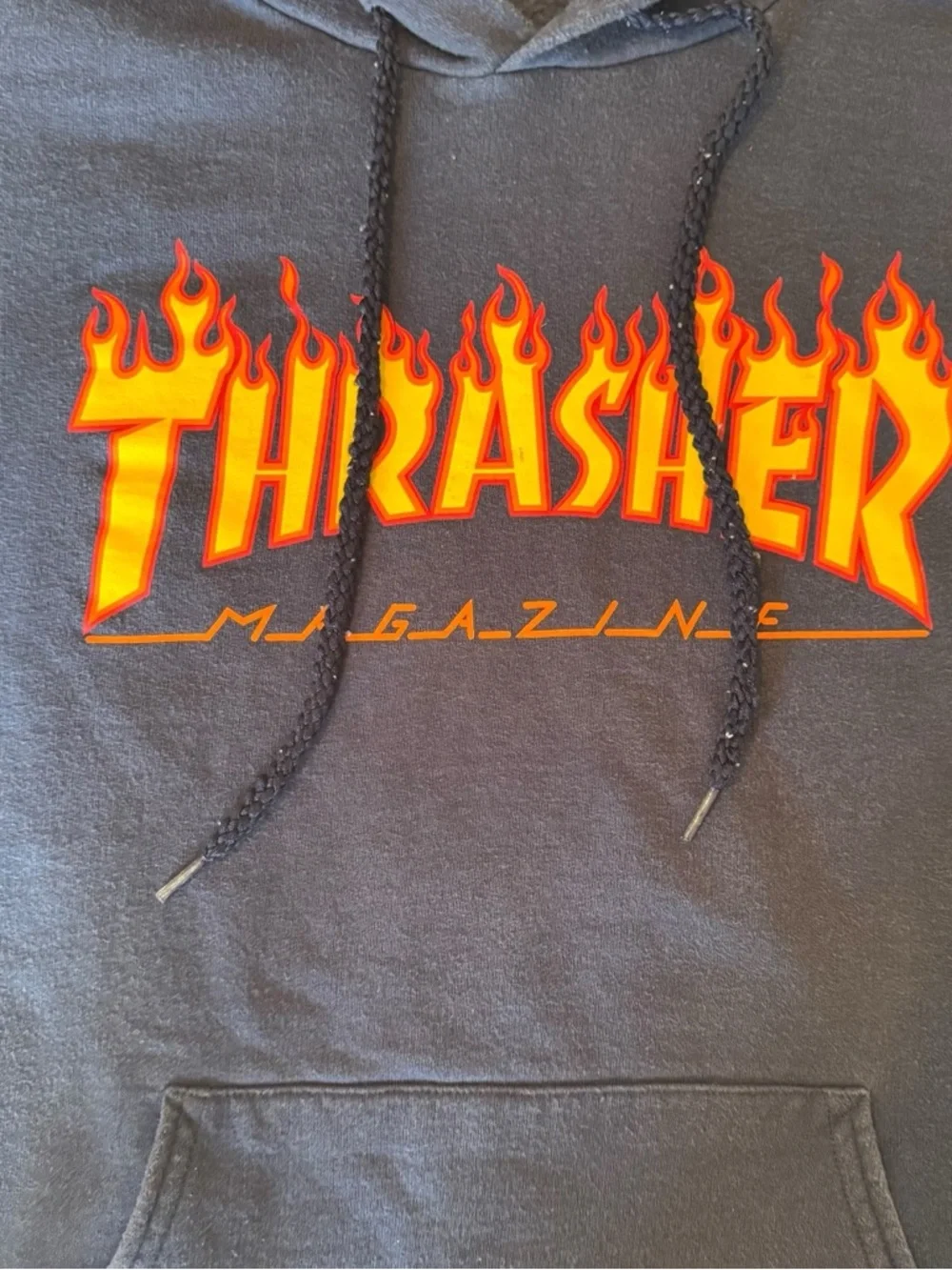 Thrasher navy pullover