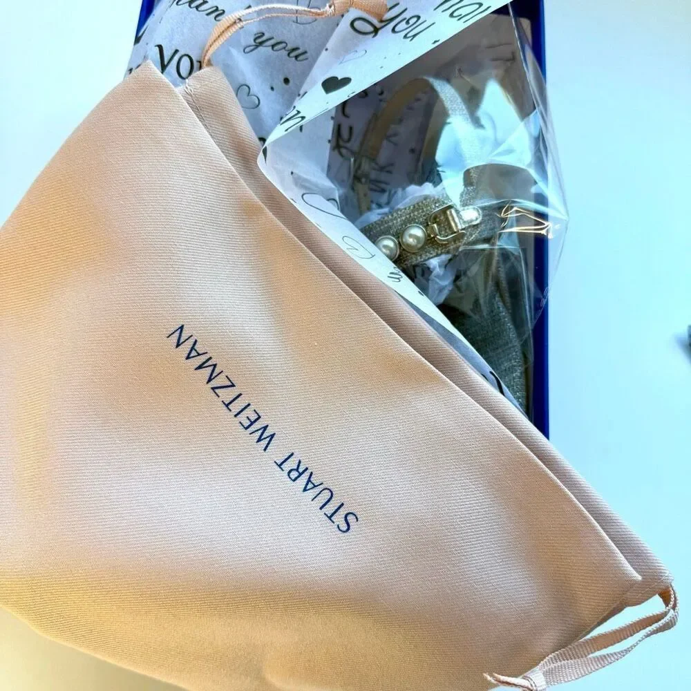 Stuart Weitzman tweed lining