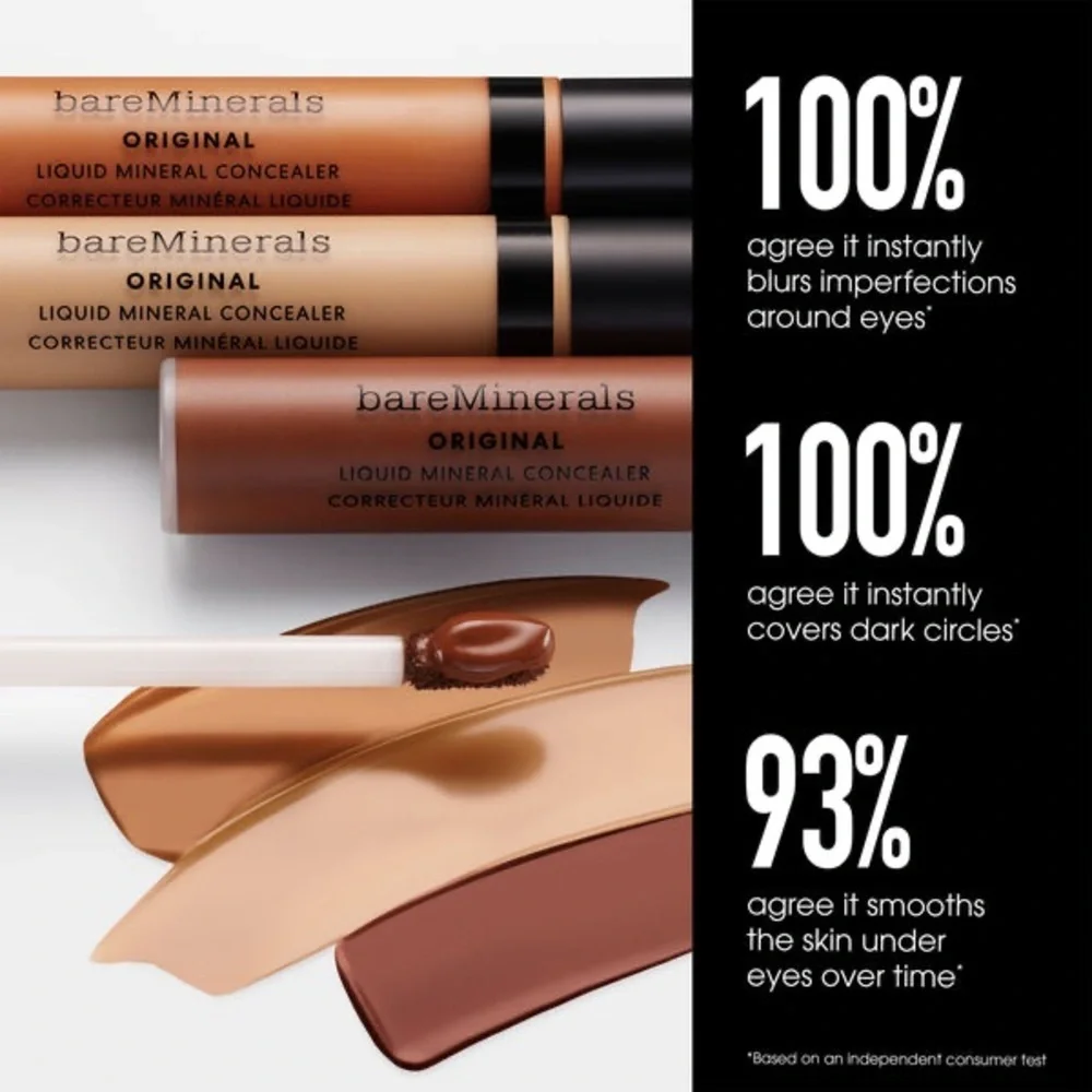 NWT bareMinerals LIQUID MINERAL CONCEALER Tan 4W